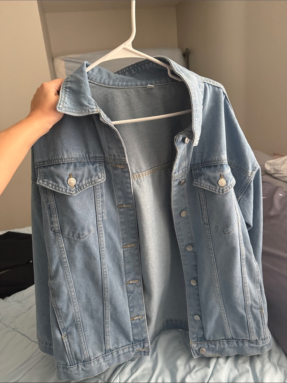Light Blue Denim Jacket - Classic Women's Jean Coat